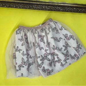 PINK, BUTTERFLY 🦋 DOUBLE LAYERED SKIRT